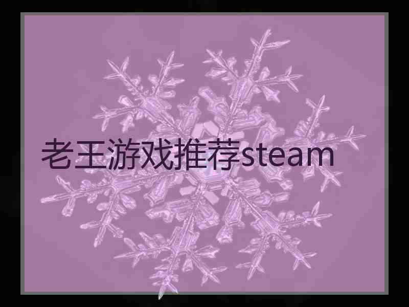 老王游戏推荐steam