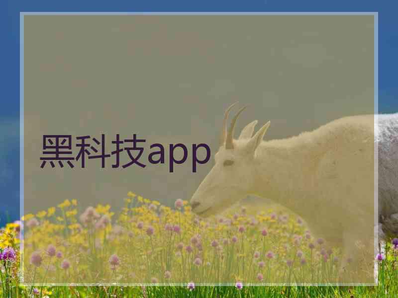 黑科技app