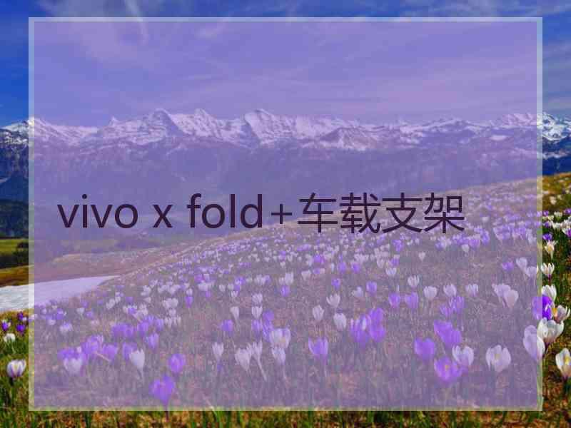 vivo x fold+车载支架