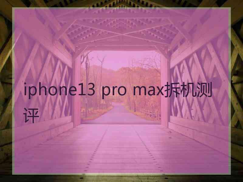 iphone13 pro max拆机测评