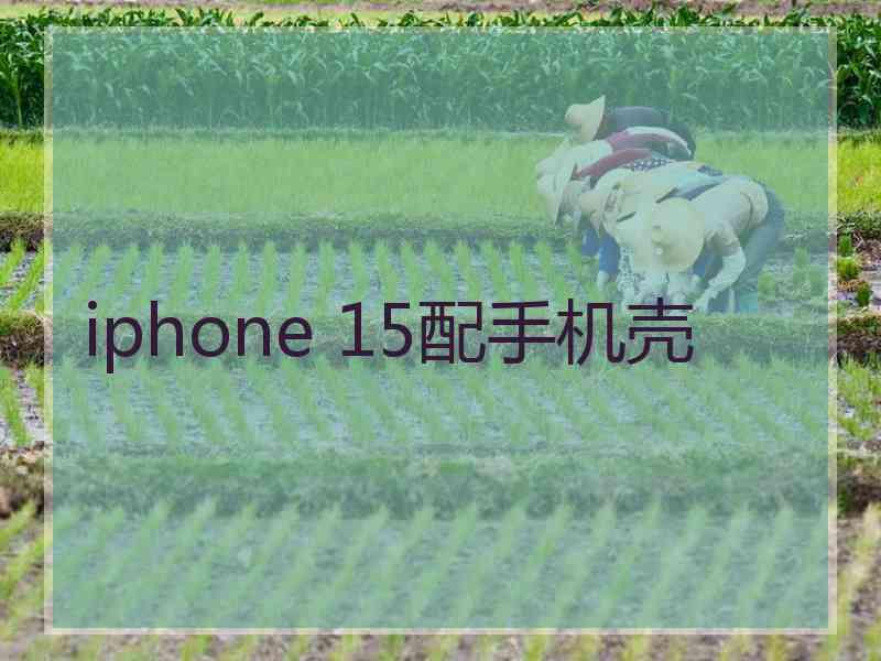 iphone 15配手机壳