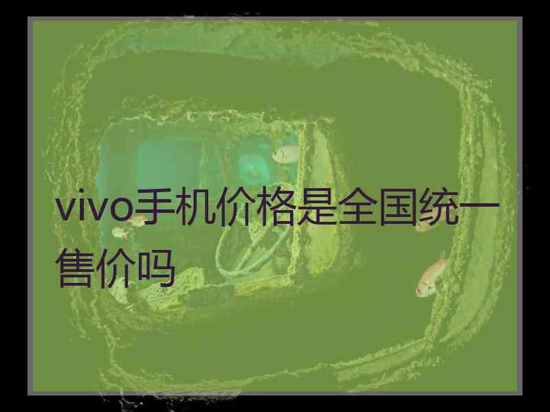 vivo手机价格是全国统一售价吗