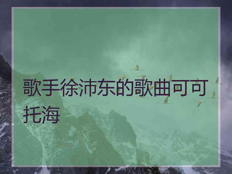 歌手徐沛东的歌曲可可托海