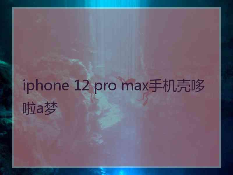 iphone 12 pro max手机壳哆啦a梦