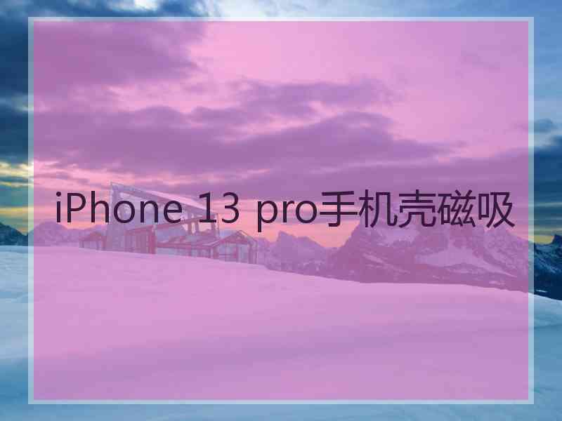 iPhone 13 pro手机壳磁吸