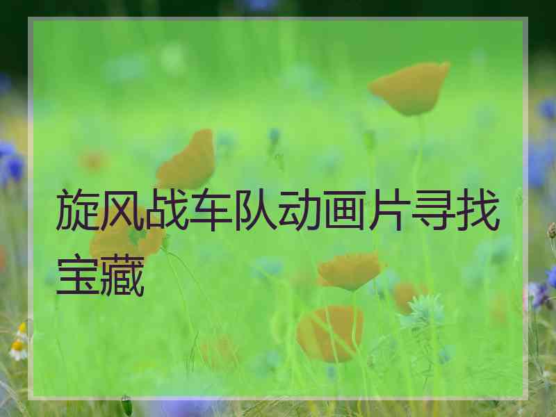 旋风战车队动画片寻找宝藏