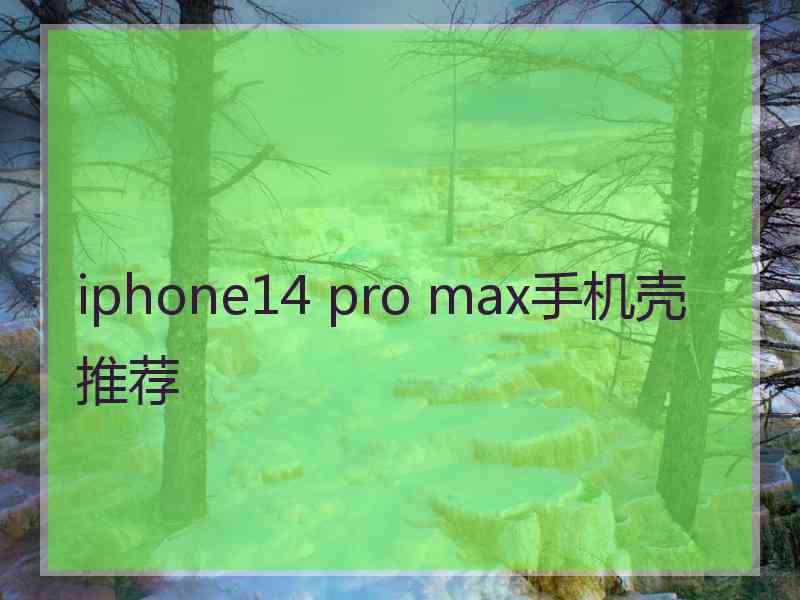 iphone14 pro max手机壳推荐