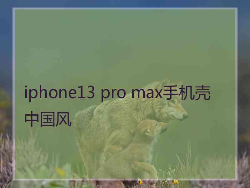 iphone13 pro max手机壳中国风