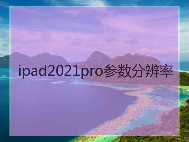 ipad2021pro参数分辨率