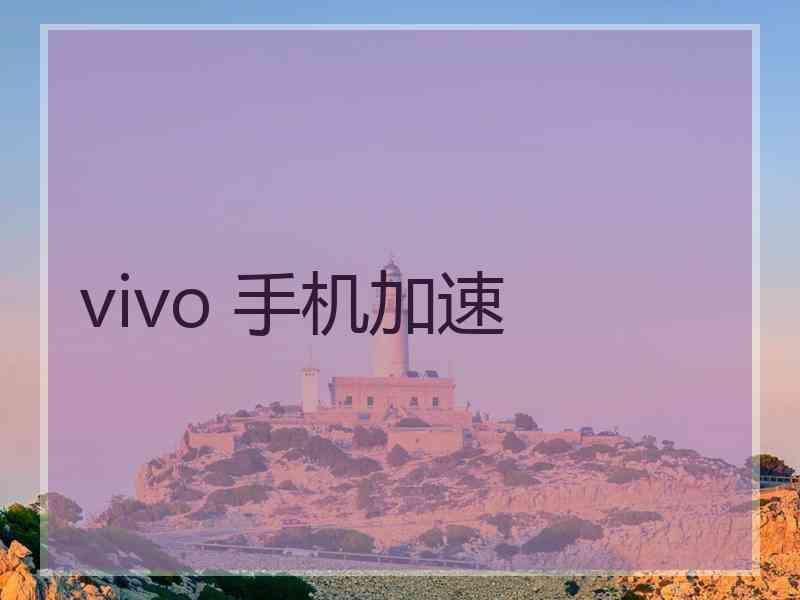 vivo 手机加速