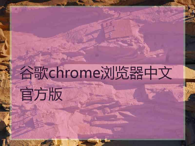 谷歌chrome浏览器中文官方版