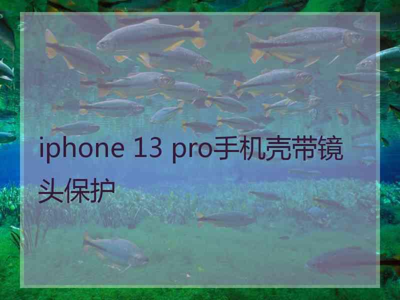 iphone 13 pro手机壳带镜头保护