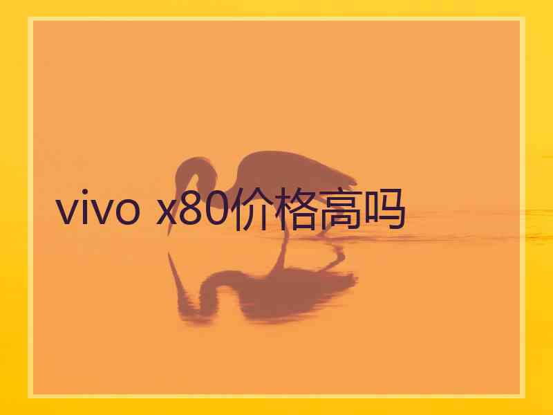 vivo x80价格高吗