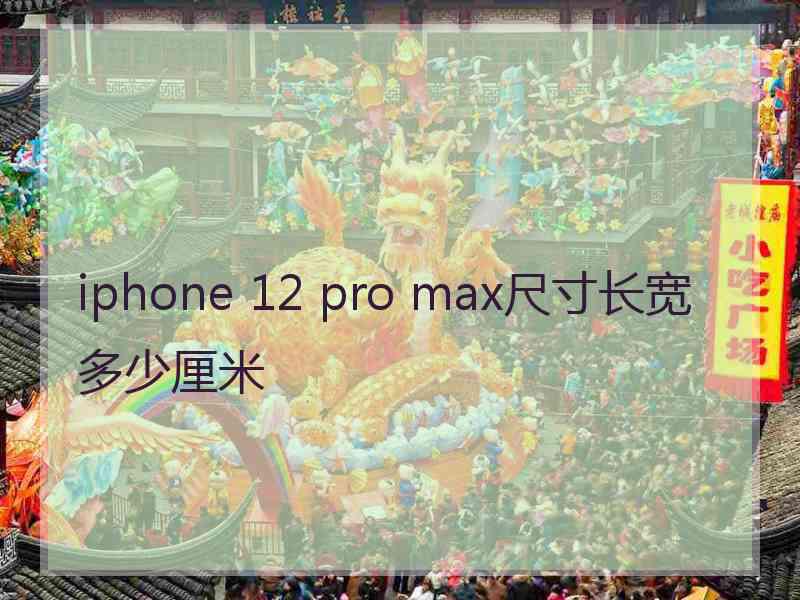 iphone 12 pro max尺寸长宽多少厘米