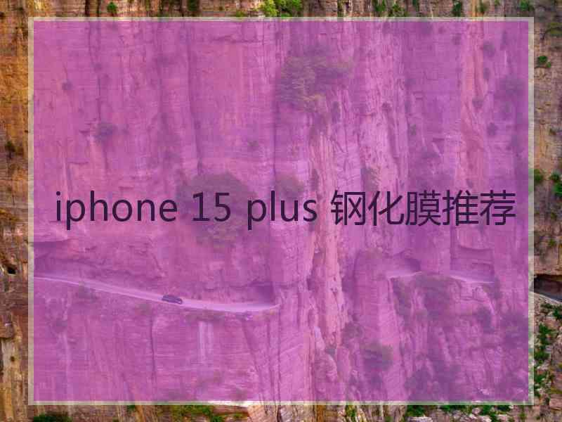 iphone 15 plus 钢化膜推荐