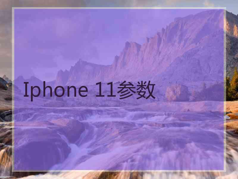 Iphone 11参数