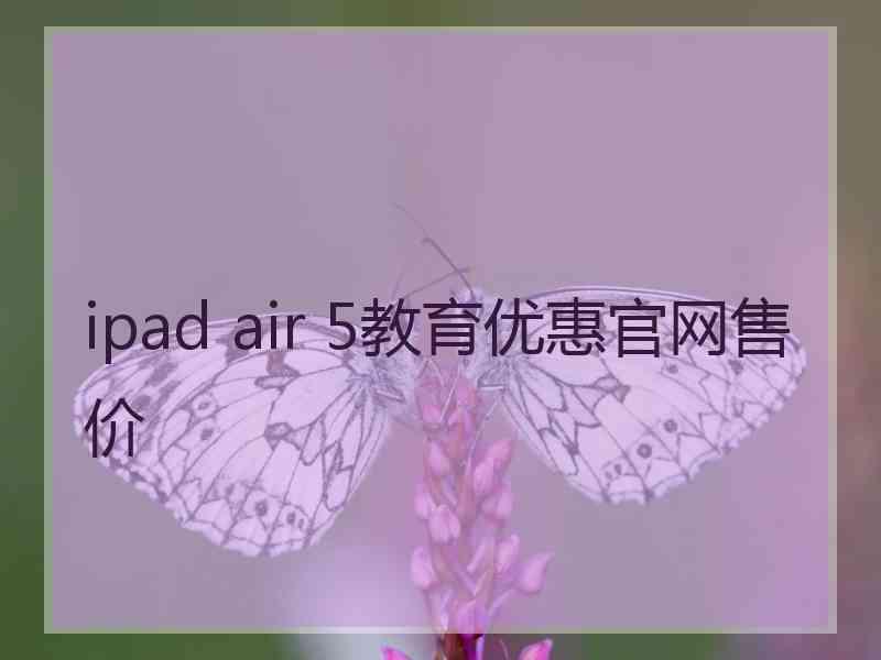 ipad air 5教育优惠官网售价