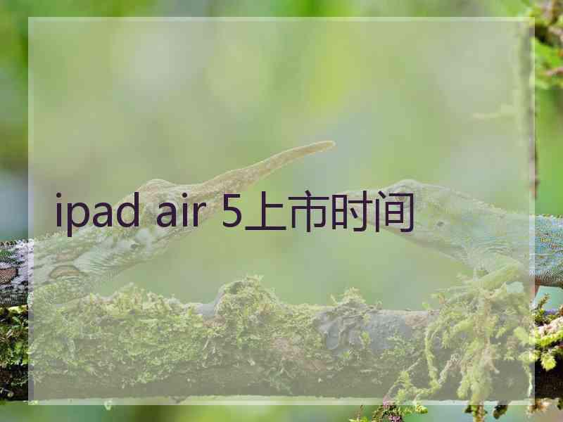 ipad air 5上市时间