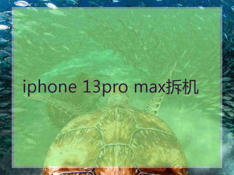 iphone 13pro max拆机