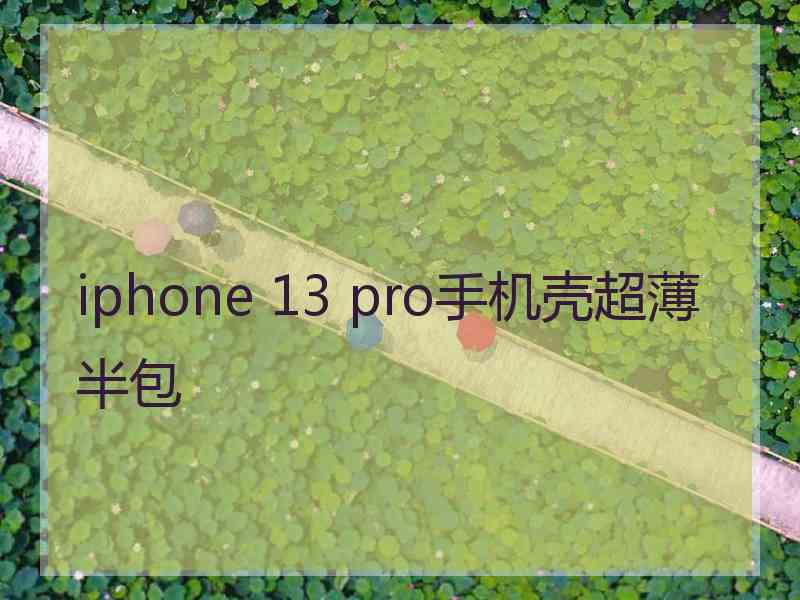 iphone 13 pro手机壳超薄半包