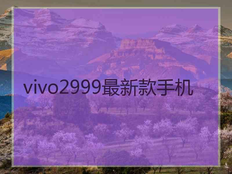 vivo2999最新款手机