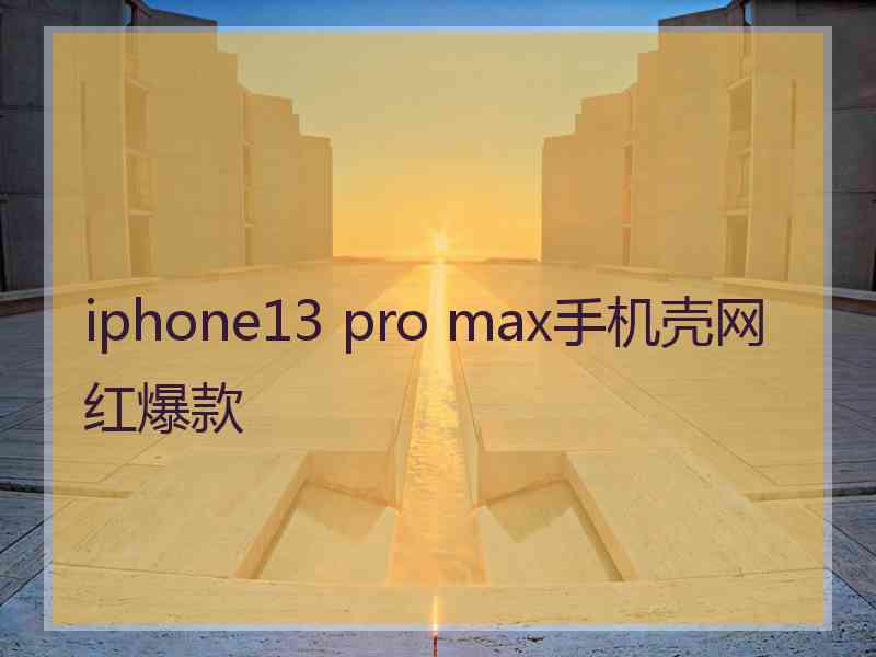 iphone13 pro max手机壳网红爆款