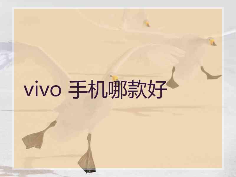 vivo 手机哪款好