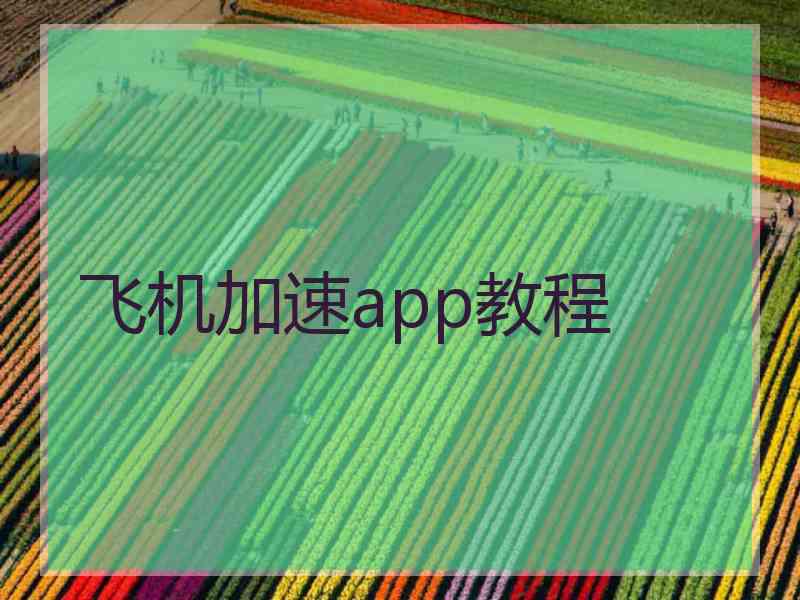 飞机加速app教程