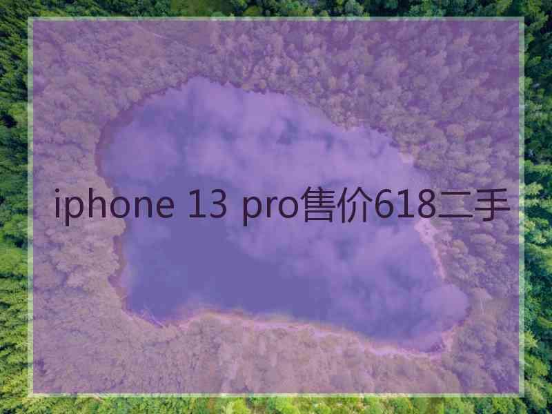 iphone 13 pro售价618二手