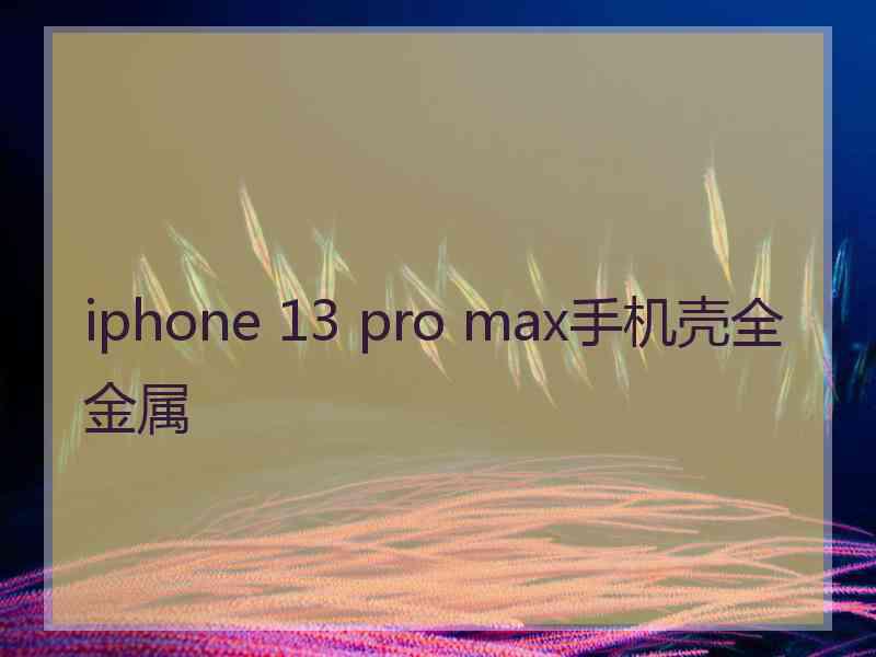 iphone 13 pro max手机壳全金属