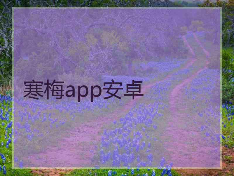 寒梅app安卓