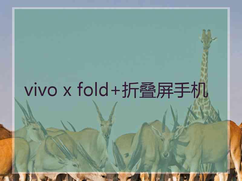 vivo x fold+折叠屏手机