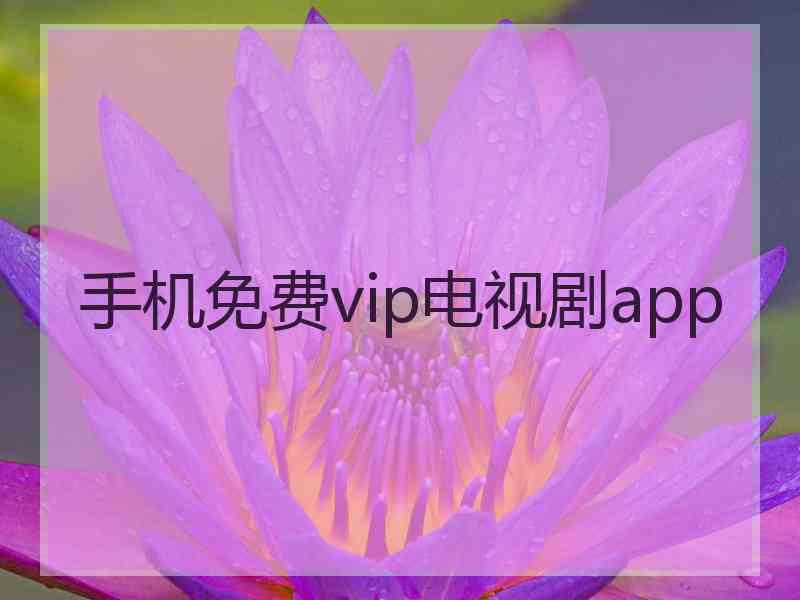 手机免费vip电视剧app