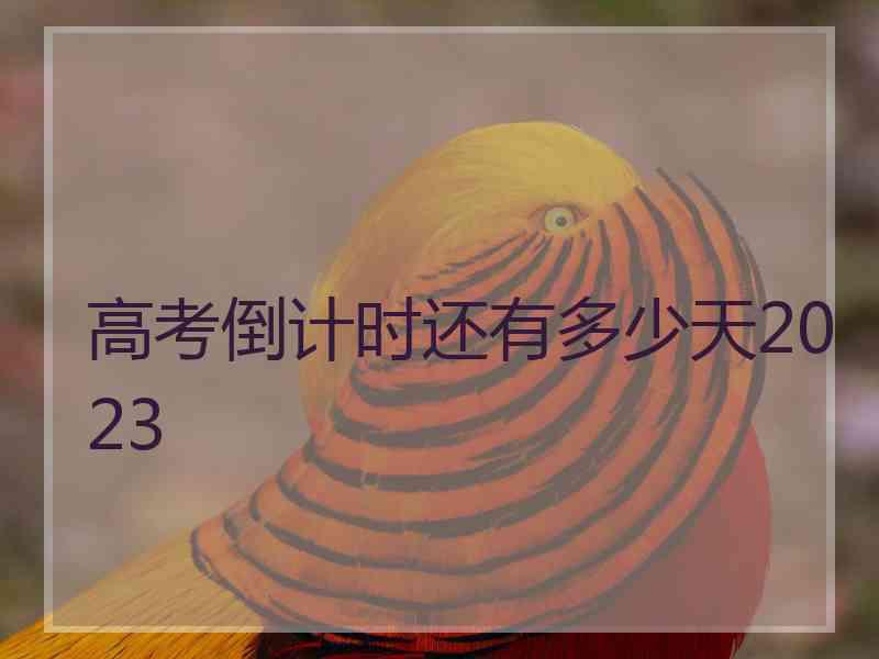 高考倒计时还有多少天2023