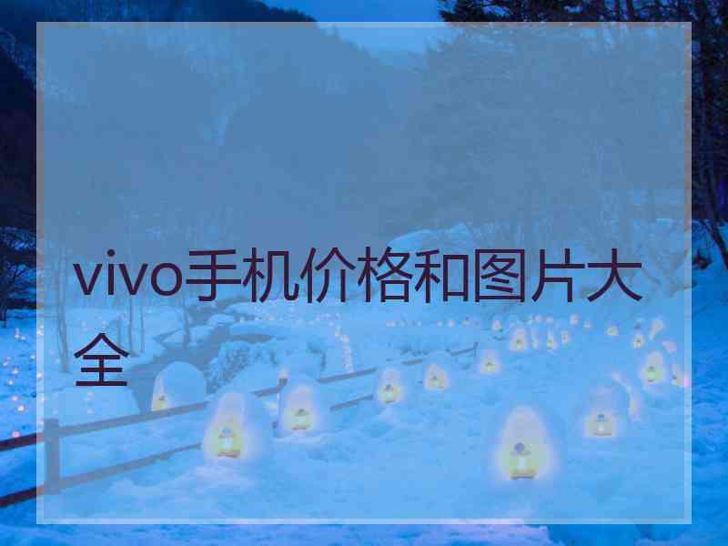 vivo手机价格和图片大全