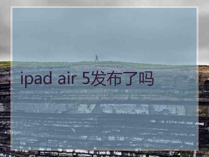 ipad air 5发布了吗