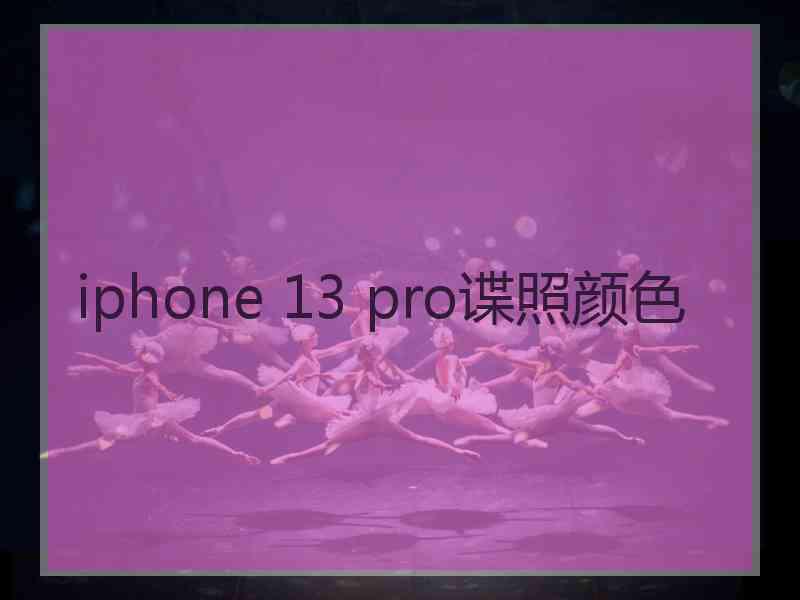 iphone 13 pro谍照颜色