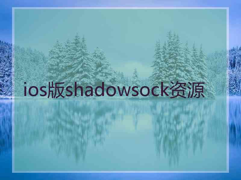 ios版shadowsock资源