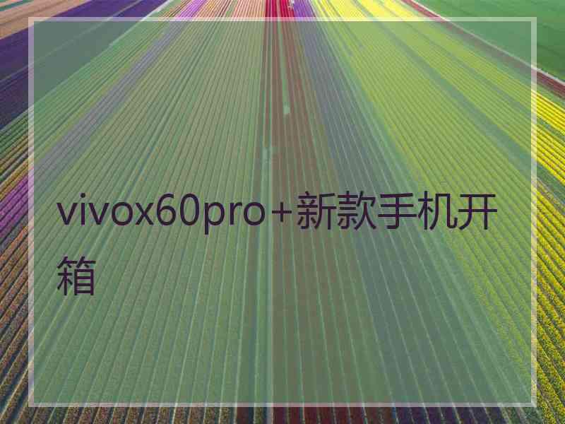 vivox60pro+新款手机开箱