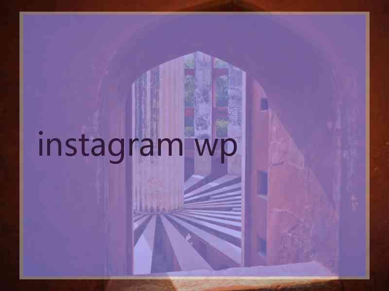 instagram wp