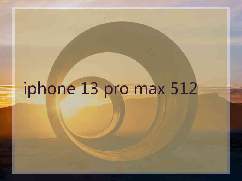 iphone 13 pro max 512