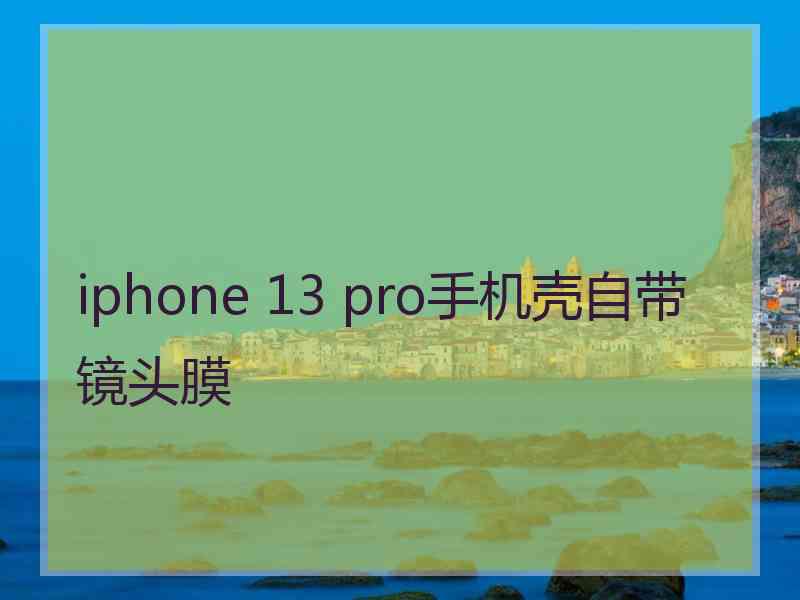 iphone 13 pro手机壳自带镜头膜