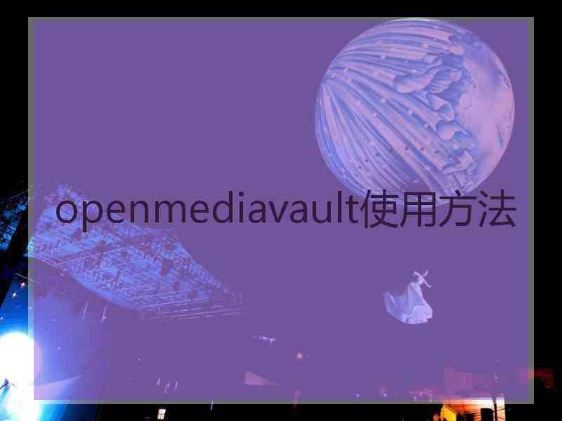 openmediavault使用方法