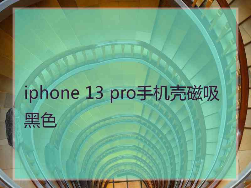 iphone 13 pro手机壳磁吸黑色