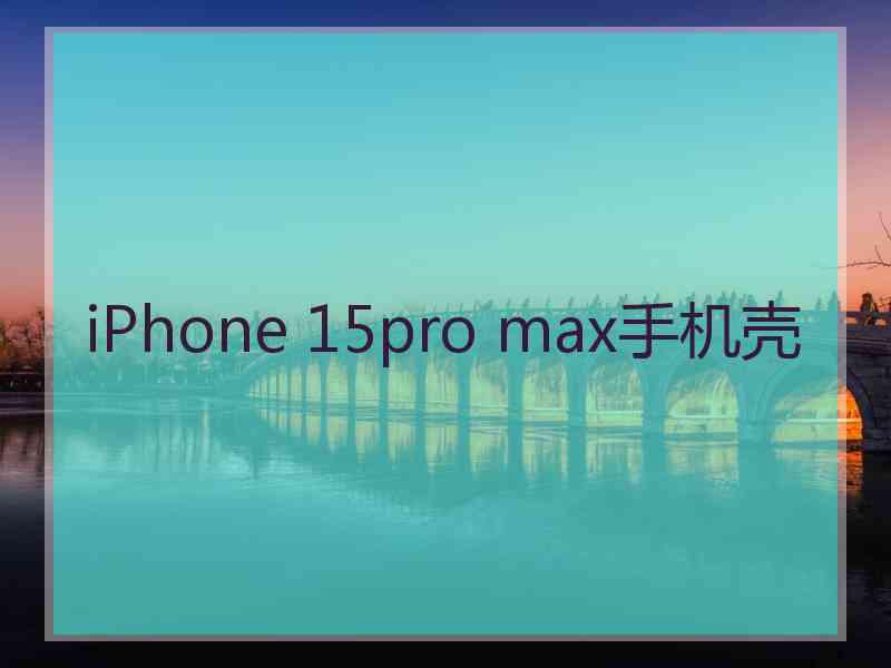 iPhone 15pro max手机壳