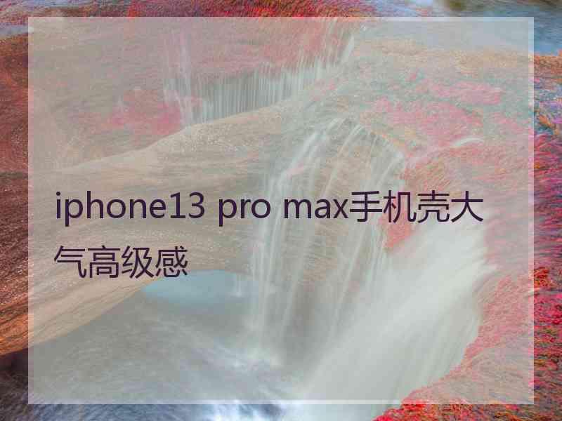 iphone13 pro max手机壳大气高级感