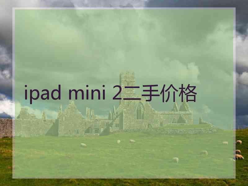 ipad mini 2二手价格