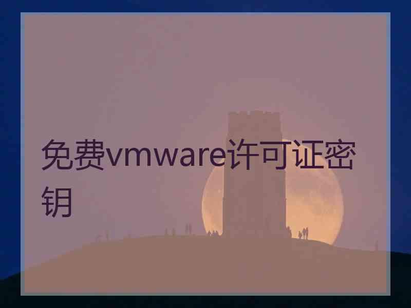 免费vmware许可证密钥