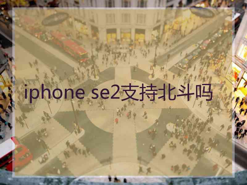 iphone se2支持北斗吗