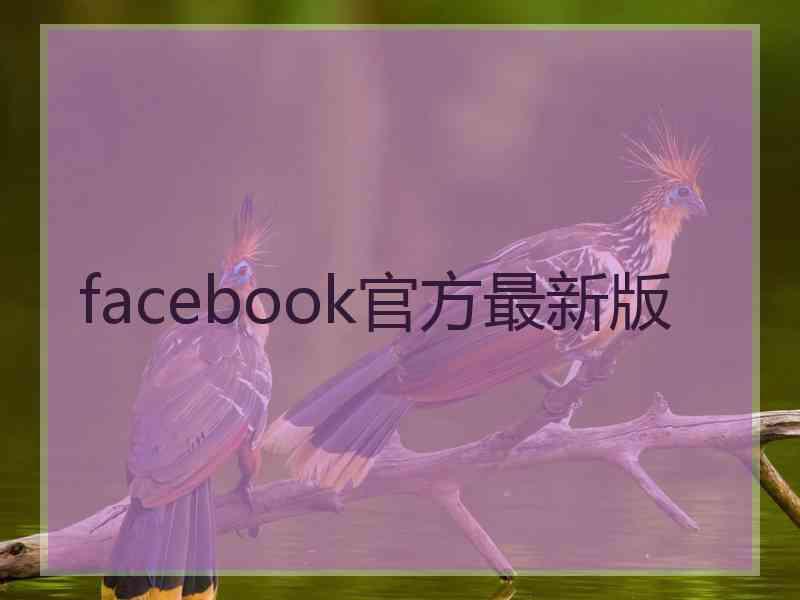 facebook官方最新版